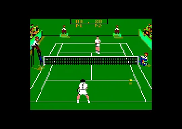 Pro Tennis Tour (UK) (1990) screen shot game playing